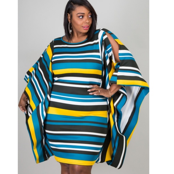 1X-3X PLUS SIZE TEALROUNDNECK SHOULDEE BAND SLEEVE - Picture 2 of 5